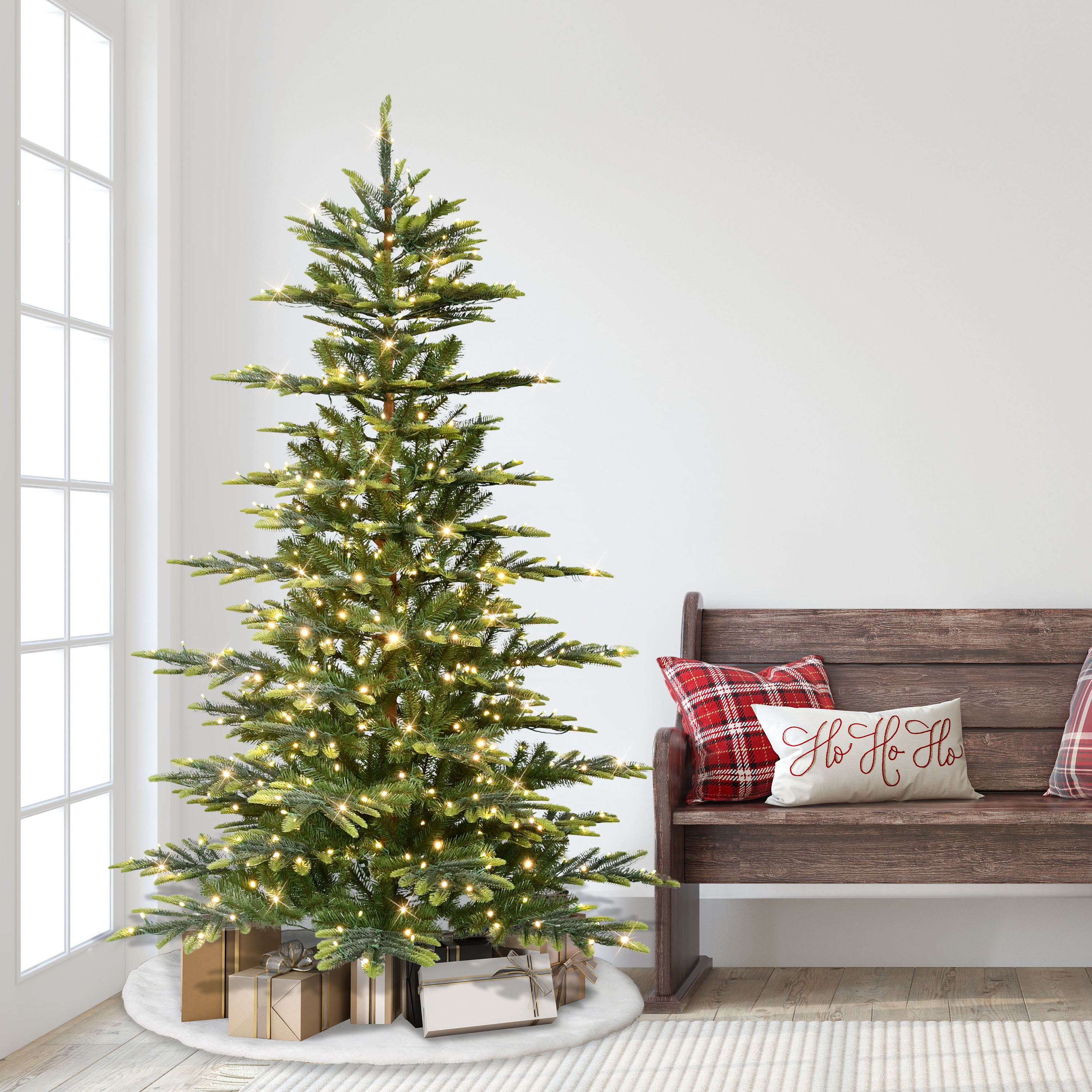 6.5' Pre-Lit Aspen Fir Tree